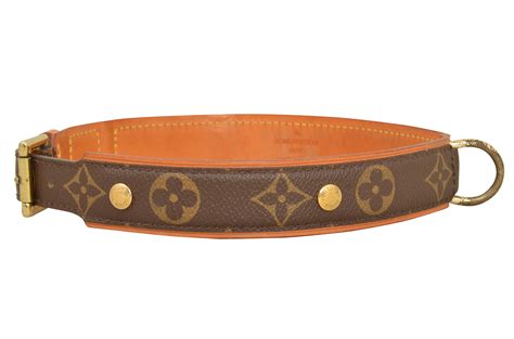 fake lv dog collar
